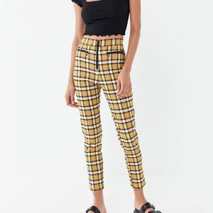 Urban Outfitters Yellow & Black Plaid Pants.